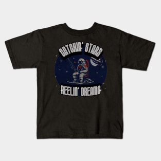 Astronaut Fishing In Space Kids T-Shirt